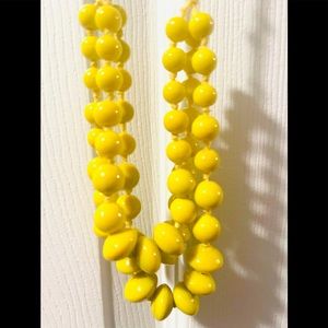 Yellow Beaded Necklace